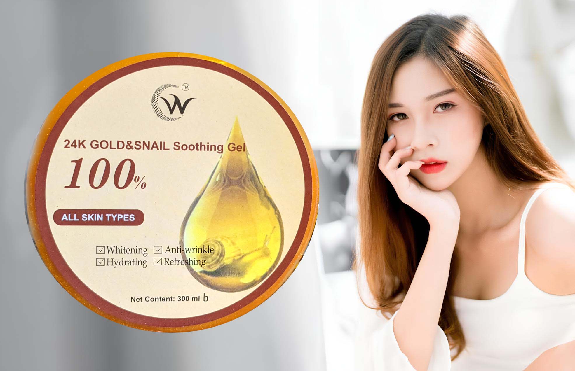 24k Gold Soothing Gel For Face – Bihado